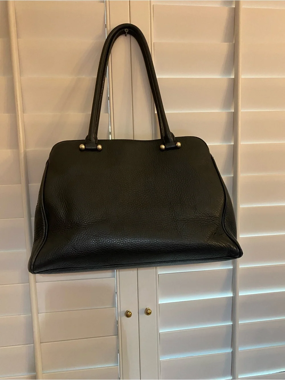 Kate Spade New York Charles Street Kensington Large Black Pebble Leather Bag